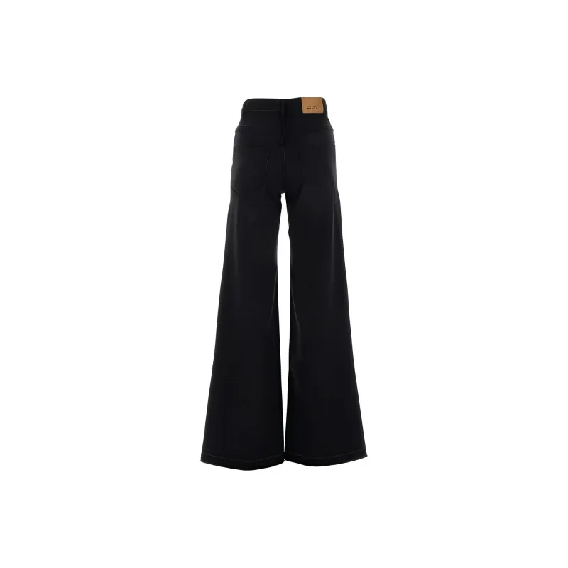 ISABEL MARANT Noldy Logo Patch Jeans-1