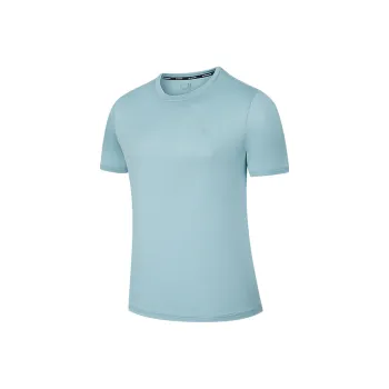 QIAODAN T Shirt Men's Serene Water Blue
