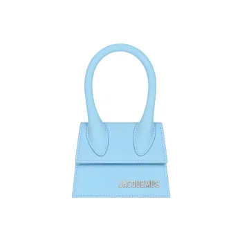 Jacquemus Cow Leather Shoulder Bag, Crossbody Bag, Handbag Mini Women's Light Blue
