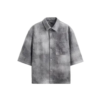 ZARA Denim Jackets Men Gray