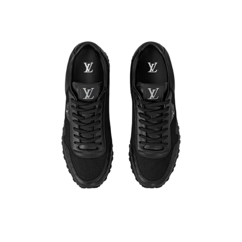 LOUIS VUITTON Run Away Low Top Casual Shoes Men's Black-3