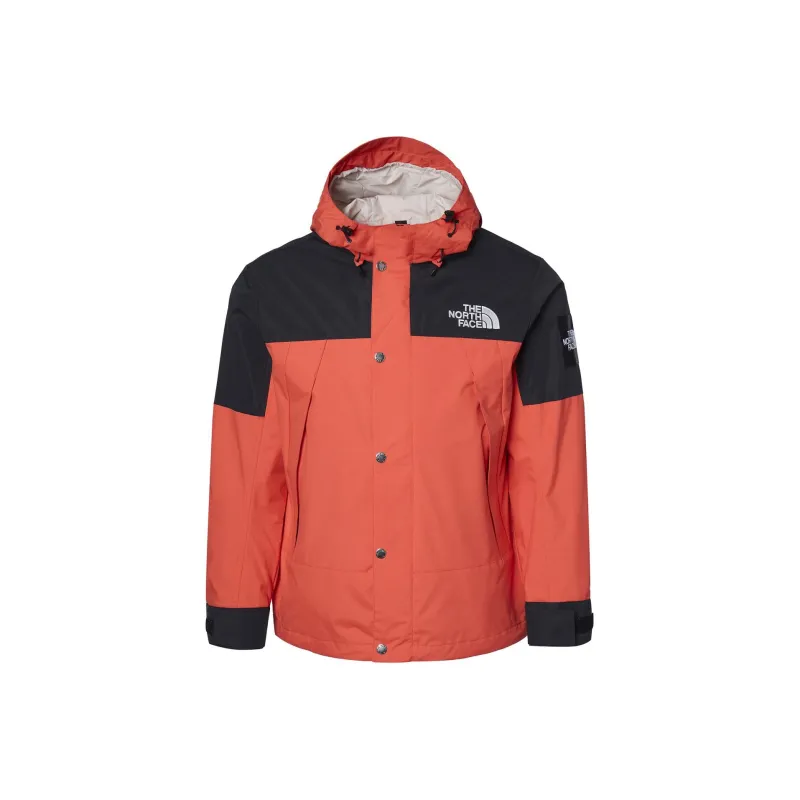 THE NORTH FACE Water Resistant Windbreaker Jacket Unisex Orange Red-0