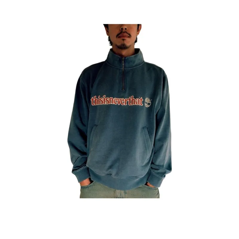 Timberland x Thisisneverthat FW24 Sweatshirt Men's Vintage Blue-0