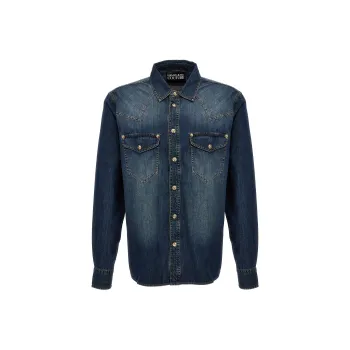 VERSACE JEANS COUTURE Denim Jacket Men's Blue