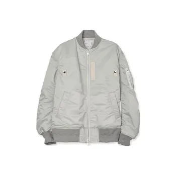 Sacai Zip-up Puffer Bomber Jacket