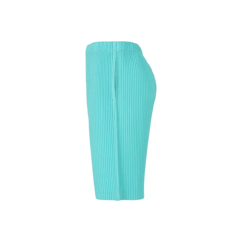 Homme Plissé Issey Miyake Casual Shorts Men's Turquoise Blue-2