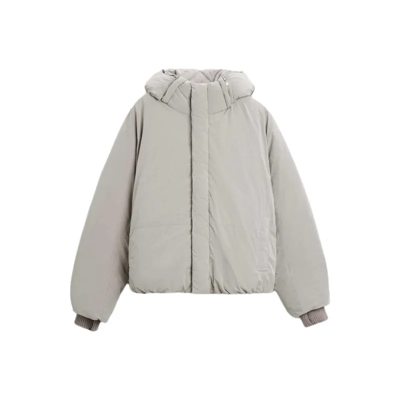ZARA Puffer Jacket Men's Dark Taupe-0