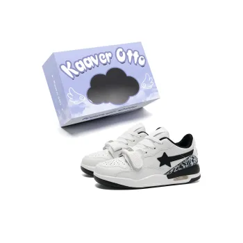 KAAVER OTTO Abrasion Resistant Breathable Balance Low Top Casual Shoes Unisex White Black