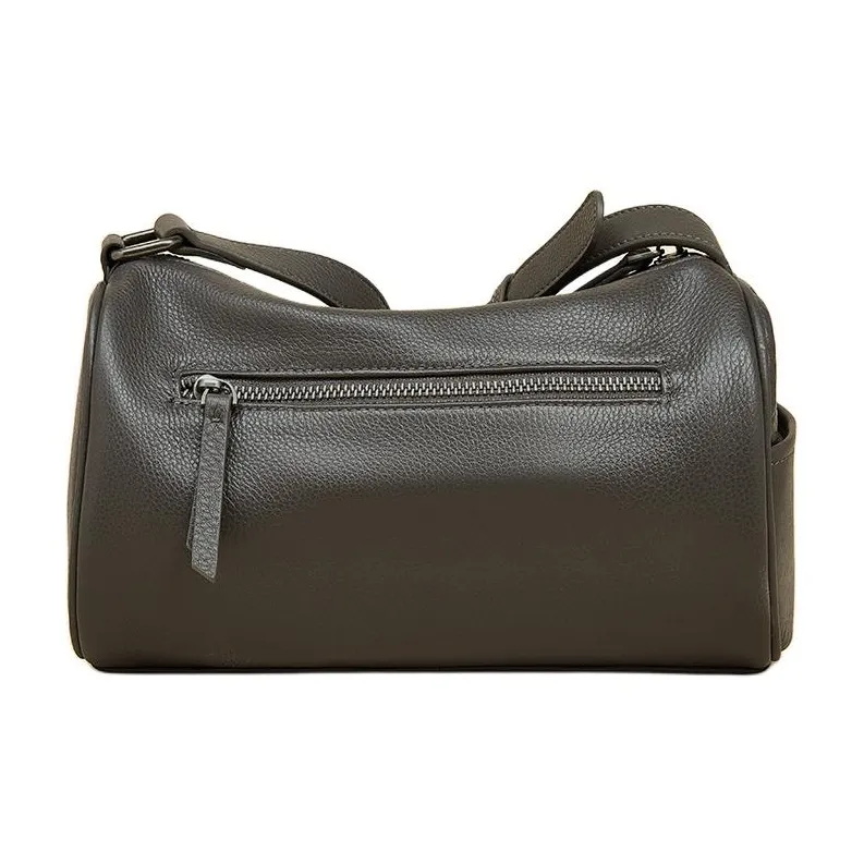 Old Man's Head Top Grain Cow Leather Shoulder Bag Regular Women's Multicolor-3