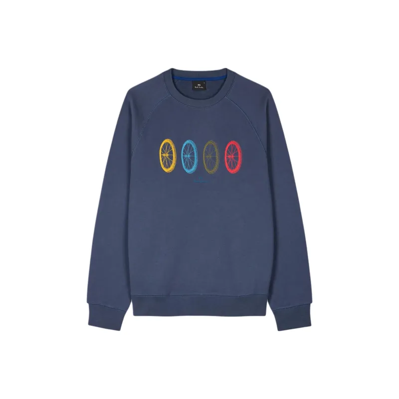 Ps Paul Smith Embroidered Wheels Sweatshirt-0