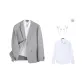 Light Gray (Includes White Shirt+Brooch)