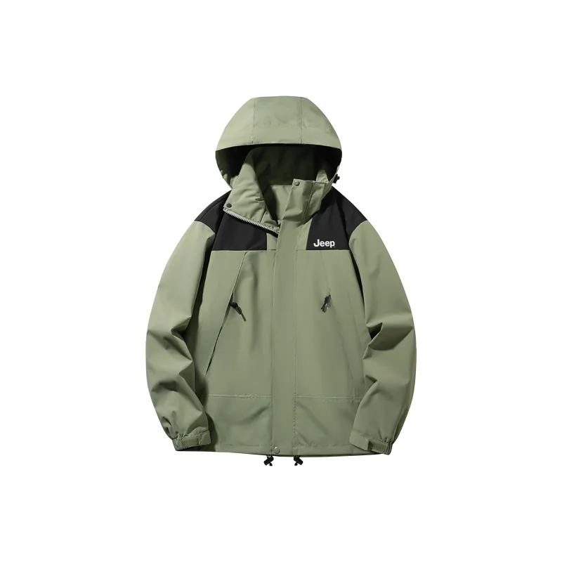 Jeep Water Resistant Windproof Breathable Warm Windbreaker Jackets Unisex-3