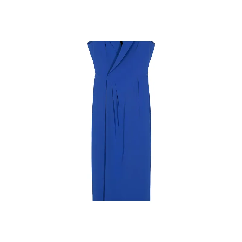 Patrizia Pepe Notched lapel Midi Dress-2