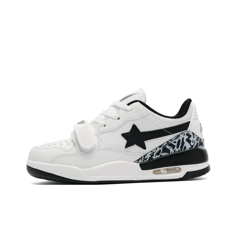 KAAVER OTTO Abrasion Resistant Breathable Balance Low Top Casual Shoes Unisex White Black-2
