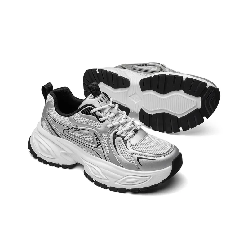 JEEP SPIRIT Slip Resistant, Abrasion Resistant, Breathable, Height Increasing Low Top Chunky Sneakers Men's-3