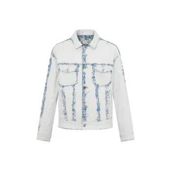 RARE Denim Jackets & Coats Men's White Blue