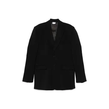 Vetements Logo Embroidered Single Breasted Blazer