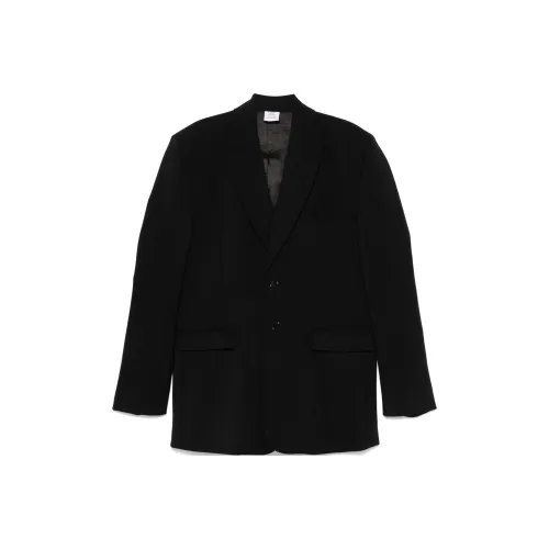 Vetements Logo Embroidered Single Breasted Blazer