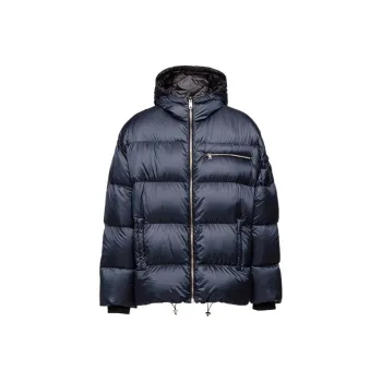 PRADA Down Jacket Winter Men's Marine Blue
