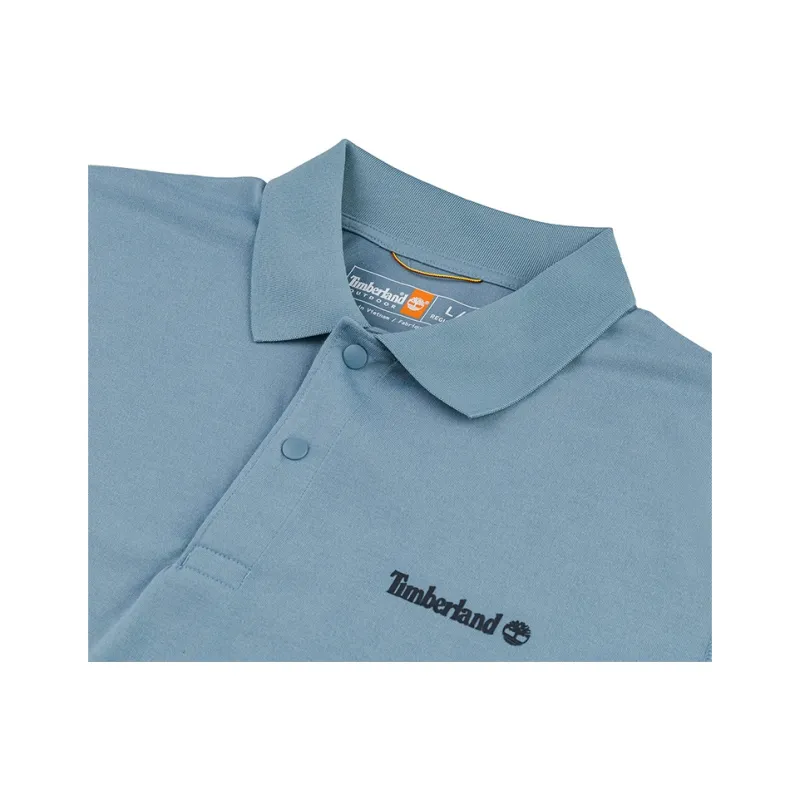 Timberland Polo Shirt Men's Steel Blue-2