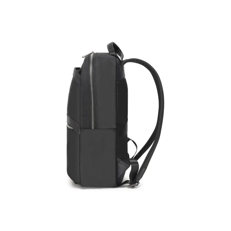 CROSSGEAR Top Grain Cow Leather Backpack Unisex Black-2