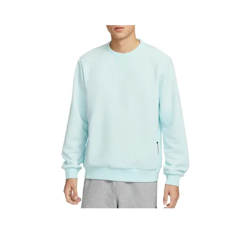 Nike Dri FIT Standard Issue Sweatshirt Men's Glacier Blue/Color/Light Ivory White