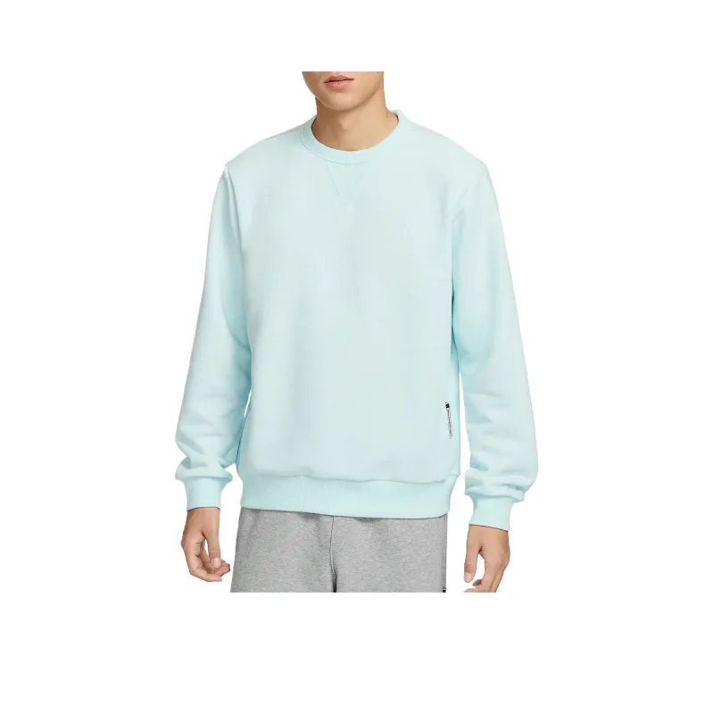 Nike Dri FIT Standard Issue Sweatshirt Men's Glacier Blue/Color/Light Ivory White-0