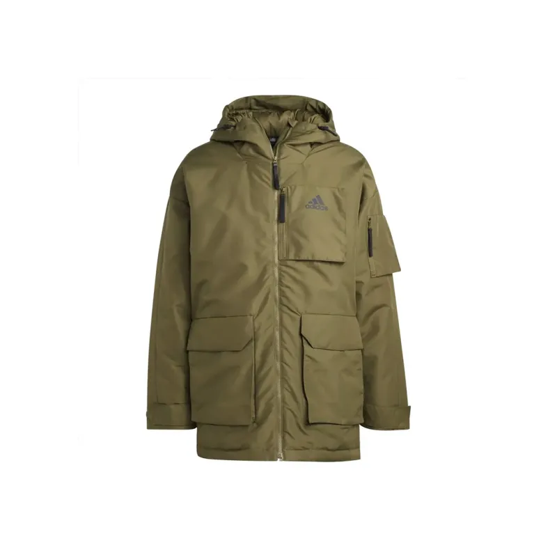 Adidas Down Jacket Men's Dark Olive Green-0