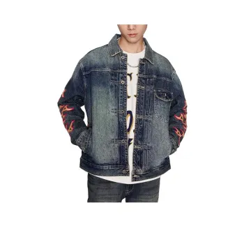 Lee Denim Jacket Men's Medium Blue