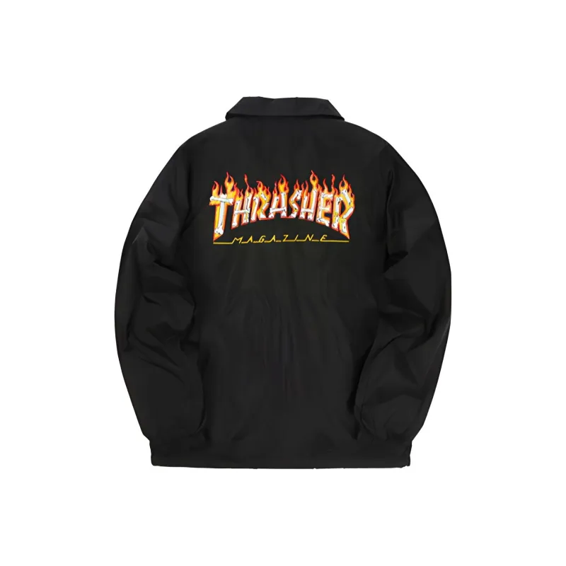 Thrasher SS22 Jacket Japan Version Unisex Black-1