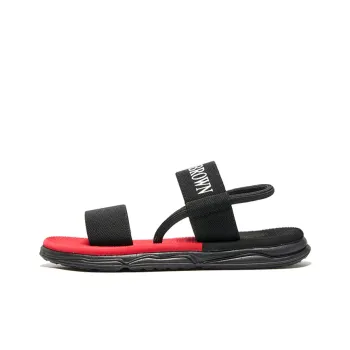 EOKAGAH Beach Sandals Men's Black Red