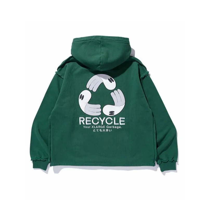 XLARGE Blu Boy Collaboration Sweatshirts Unisex Green-0