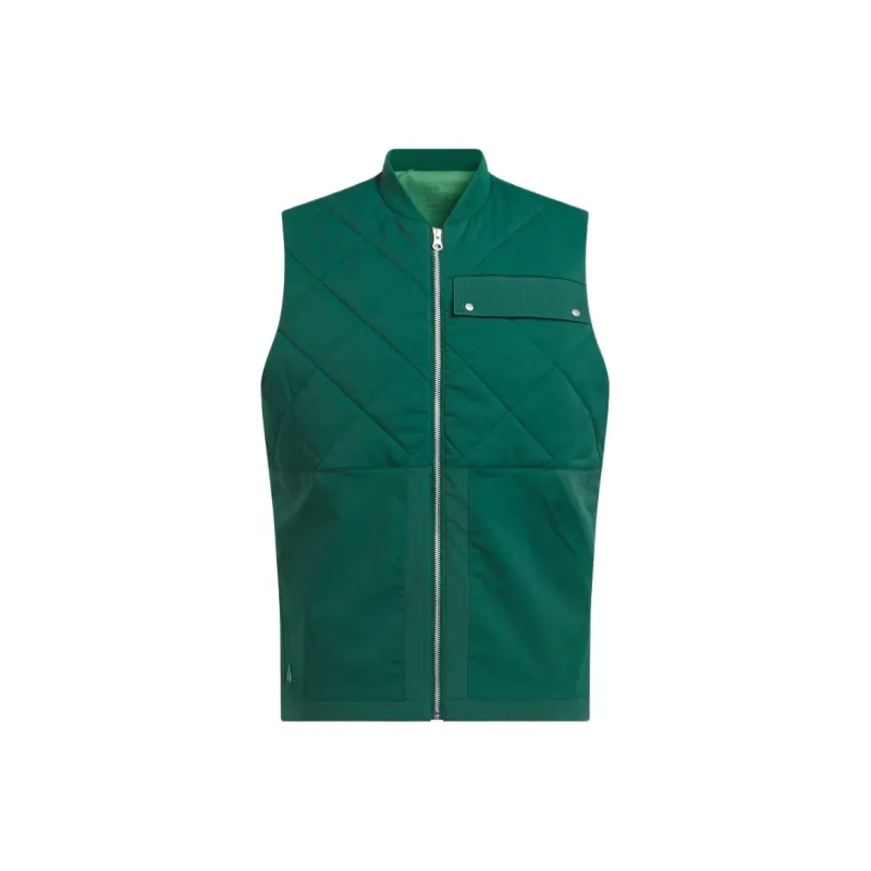 Adidas GO TO QUILITED DWR Vest Men's Preppy Green-0