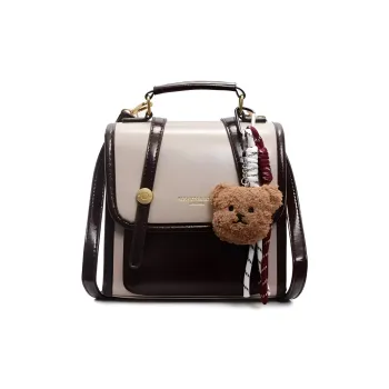 FREEHIKE PU Backpack Women's Ecru & Coffee/Black/Burgundy/Coffee