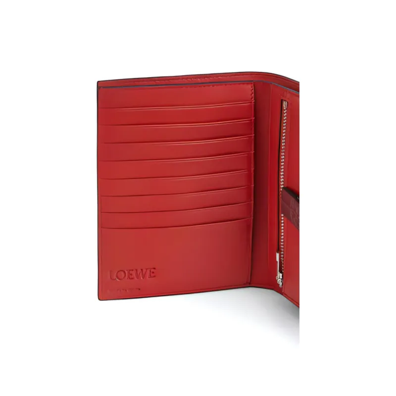 LOEWE Cow Leather Wallet Women's Pink-4