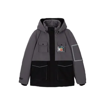 FUN Puffer Jackets Unisex Gray
