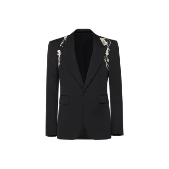McQ Alexander McQueen Harness Single Breasted Blazer