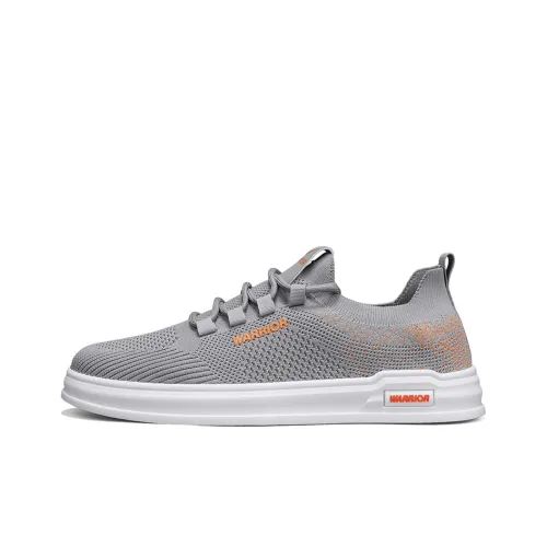 Warrior Wear resistant, Lightweight, Breathable, And Non slip. Low Top Skateboard shoes where Men's Gray