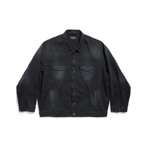 Balenciaga Oversized Button Up Denim Jacket