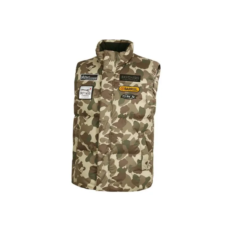 Skechers Vests Men Camouflage Beige Yellow-0