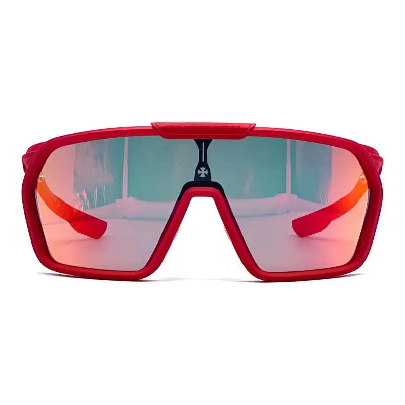 Chrome Hearts Nylon Acetate Irregular Shape Sunglasses Men's Red-1
