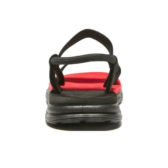 EOKAGAH Beach Sandals Men's Black Red-2