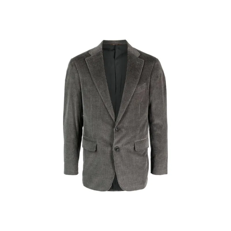 Canali Single breasted Ribbed Blazer-0