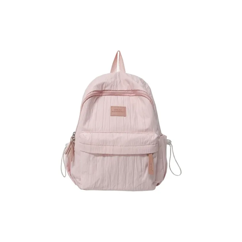 BRABOSTON Composite Cloth Backpack Regular Unisex Ecru/Khaki/Pink/Yellow-4