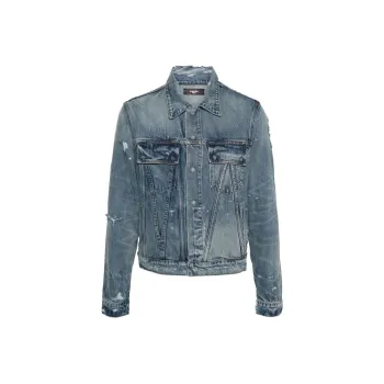 AMIRI Distressed Ma Trucker Jacket