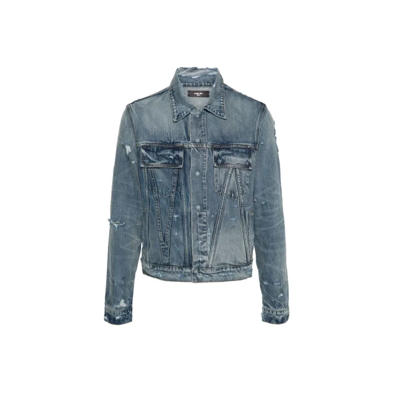 AMIRI Distressed Ma Trucker Jacket-0
