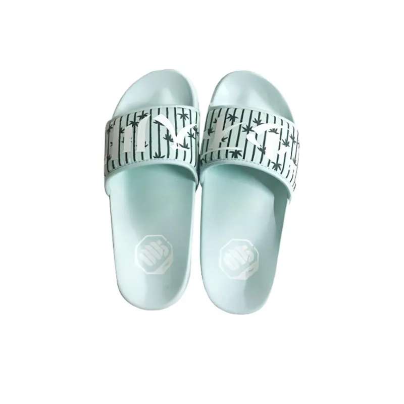 LiNing Do Not Enter The River EVA Quiet Slide Slippers Unisex Blue-1