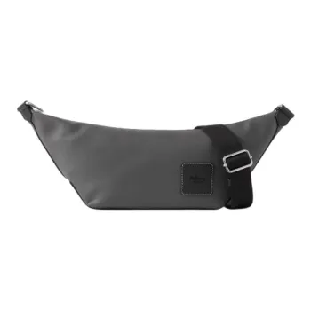 Mulberry Coated Canvas Messenger Bag, Shoulder Bag, Crossbody Bag Men's Gray