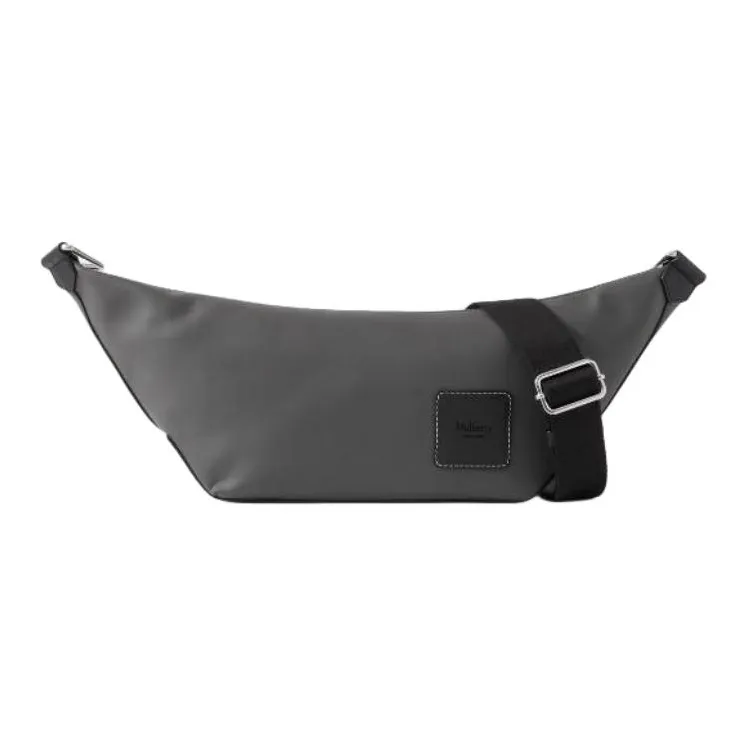 Mulberry Coated Canvas Messenger Bag, Shoulder Bag, Crossbody Bag Men's Gray-0