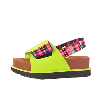 SHUTING QIU x UGG Beach Sandals Women's Green Brown